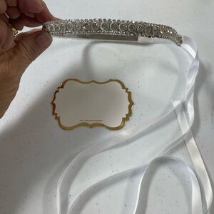 Elegant Silver Crystal Headband for Kids